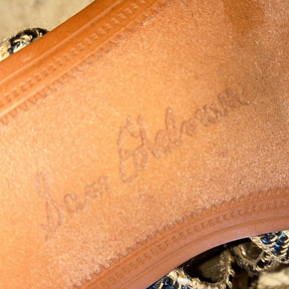 SAM EDELMAN Stylish woven jute flats, tan/brown, rope ankle ties. 7.5 - Picture 14 of 15